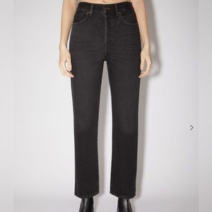 Acne Studios black Mece straight leg jeans size 27/32